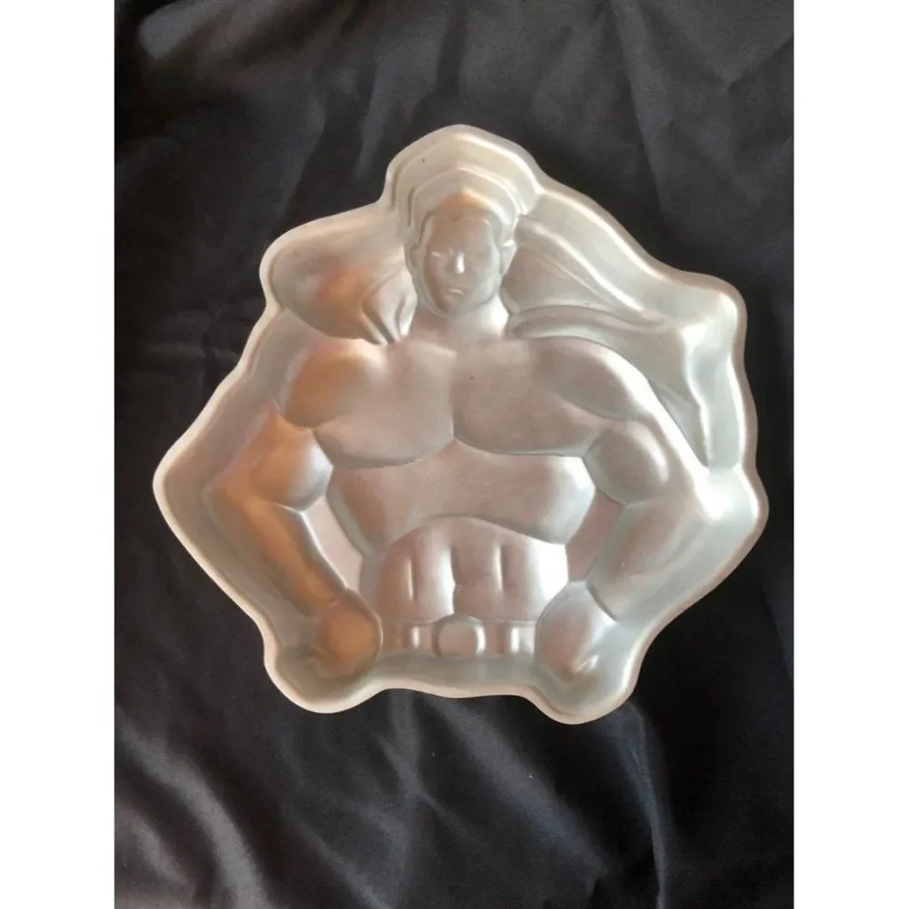 vintage Wilton batman superman dc cake pan